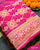 Traditional Khadi Georgette Pink Banarasi Bandhani Saree