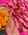 Traditional Khadi Georgette Pink Banarasi Bandhani Saree