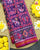 Traditional 4 Figure Pink and Purple Ikat Rajkot Patola Saree