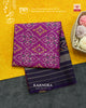 Traditional Panchanda Design Purple Pink Single Ikat Rajkot Patola Dupatta