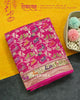 Exclusive Shikargah(शिकारगाह) Pure Georgette Pink Banarasi Dupatta