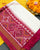 Exclusive Gala Border Pink White Ikat Rajkot Patola Dupatta