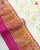 Traditional Hathi Popat Design Pink White Single Ikat Rajkot Patola Saree