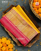 Exclusive Gala Border Pink and Yellow Single Ikat Rajkot Patola Saree