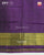 Traditional Buttonful Design Purple Single Ikat Rajkot Patola Saree