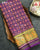 Traditional Buttonful Design Purple Single Ikat Rajkot Patola Saree