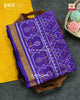 Traditional Manekchowk Design Purple Single Ikat Rajkot Patola Saree