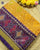 Traditional Panchanda Purple Mustard Single Ikat Rajkot Patola Saree