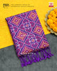 Exclusive Panchanda Design Purple Ikat Rajkot Patola Dupatta