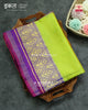 Exclusive Gala Border Parrot and Purple Single Ikat Rajkot Patola Saree