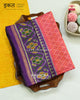 Exclusive Sakali Design Purple Peach Single Ikat Rajkot Patola Saree