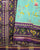 Exclusive Flowers Design Pista Green Purple Single Ikat Rajkot Patola Saree