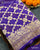 Traditional Khadi Georgette Purple Banarasi Bandhani Saree