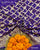 Traditional Khadi Georgette Purple Banarasi Bandhani Saree