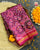 Traditional Navratna Design Rani Magenta Semi Double Ikat Rajkot Patola Saree