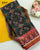 Exclusive Navratna Design Red and Black Semi Double Ikat Rajkot Patola Saree