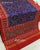 Traditional Manekchowk Design Red and Blue Ikat Rajkot Patola Saree