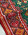 Traditional Manekchowk Design Red and Green Ikat Rajkot Patola Saree