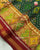 Traditional Panchanda Design Red and Green Single Ikat Rajkot Patola Saree