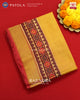 Exclusive Gala Border Red Mustard Single Ikat Rajkot Patola Saree