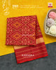 Traditional Panchanda Design Red Single Ikat Rajkot Patola Dupatta