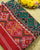 Traditional Manekchowk Design Red and Rama Green Ikat Rajkot Patola Saree