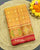 Traditional Buttonful Design Red and Mustard Single Ikat Rajkot Patola Saree