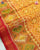 Traditional Buttonful Design Red and Mustard Single Ikat Rajkot Patola Saree