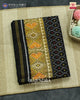 Traditional Sakali Design Black Single Ikat Rajkot Patola Saree