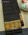 Traditional Sakali Design Black Single Ikat Rajkot Patola Saree