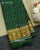 Traditional Sakali Design Green Single Ikat Rajkot Patola Saree