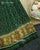 Traditional Sakali Design Green Single Ikat Rajkot Patola Saree