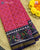 Traditional Sakali Design Pink and Blue Ikat Rajkot Patola Saree