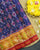 Exclusive Star Design Red and Blue Single Ikat Rajkot Patola Saree