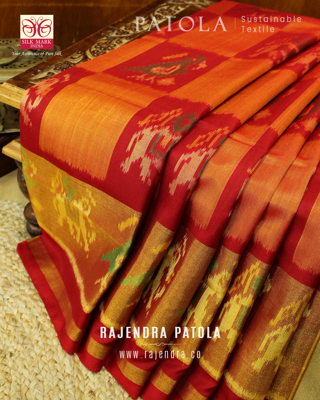 Dinesh Rajkot Patola Trendy Patola Silk Saree at Rs 21000 in Rajkot | ID:  16181312333